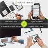 Rocketbook Reusable Sticky Notes Starter Pack with Storage Case, Pen, and Towel, 3″x3″, 15 Black Notes – Dotted Paper, App-Connected, Erasable, Reusable Adhesive, Ideal for To-Do Lists(Expansion Pack)