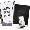 Rocketbook Smart Reusable Notebook, Fusion Plus Letter Size Spiral Notebook & Planner, Infinity Black, (8.5″ x 11″)(Black)