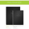 Rocketbook Smart Reusable Notebook, Fusion Plus Letter Size Spiral Notebook & Planner, Infinity Black, (8.5″ x 11″)(Infinity Black)