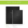 Rocketbook Smart Reusable Notebook, Fusion Plus Letter Size Spiral Notebook & Planner, Infinity Black, (8.5″ x 11″)(Neptune Teal)