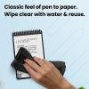 Rocketbook Smart Reusable Notebook, Mini Spiral Notebook, Neptune Teal, (3.5″ x 5.5″)(Navy Blue)