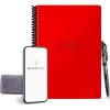 Rocketbook Core Reusable Spiral Notebook, Executive Size 6×8.8, Gray – Lined Pages, App-Connected, Erasable, Durable Cover, Ideal for School, Work, and Creative Projects(Red)