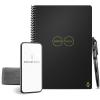Rocketbook Core Reusable Spiral Notebook, Executive Size 6×8.8, Gray – Lined Pages, App-Connected, Erasable, Durable Cover, Ideal for School, Work, and Creative Projects(Black)