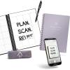 Rocketbook Everyday Planner Smart Reusable Pages, Executive Size 6×8.8, Black – Erasable & App-Connected, Undated Weekly, Monthly & Annual Templates, Perfect for Productivity, Goals & Scheduling(Lilac)
