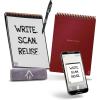 Rocketbook Flip Reusable Smart Notepad | Eco-Friendly, Digitally Connected Notebook for Ambidextrous Writers | Dotted & Lined Combo, 6” x 8.8”, 36 PG, Teal, with Pen, Cloth, and App Included(Scarlet)