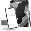 Rocketbook Flip Reusable Smart Notepad | Eco-Friendly, Digitally Connected Notebook for Ambidextrous Writers | Dotted & Lined Combo, 6” x 8.8”, 36 PG, Teal, with Pen, Cloth, and App Included(Camo)