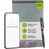 Rocketbook Flip Reusable Smart Notepad, Top Bound Notebook Executive Size 6×8.8, Navy Blue – Lined and Dotted Pages, App-Connected, Erasable, Ideal for Righties and Lefties(Gray)
