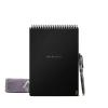 Rocketbook Flip Smart Reusable Executive Size Notepad, 6″ x 8-4/5″, 1 Subject, Dot-Grid and Line Ruled, 18 Sheets, Black