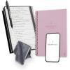 Rocketbook Fusion Reusable Undated Productivity Planner, Executive Size 6×8.8, Pink – Goals, Monthly and Weekly Calendar, Daily To-do List, Lined and Dotted Notes Pages