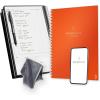 Rocketbook Fusion Reusable Undated Productivity Planner, Letter Size 8.5×11, Orange – Goals, Monthly and Weekly Calendar, Daily To-do List, Lined and Dotted Notes Pages