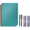 Rocketbook Holiday Bundle – 2 Smart Reusable Notebook Set with 1 Lined & 1 Dot Grid Notebook, 2 Pilot Frixion Pens & 2 Microfiber Cloths – Infinity Black Cover, Letter Size (8.5″ x 11″) (EVR-L-K-BND)(Neptune Teal)