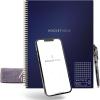 Rocketbook Matrix Smart Reusable Graph Notebook | Eco-friendly, Digitally Connected Isometric Notebook | Terrestrial Green, Letter Size (8.5″ x 11″) with Pen, Cloth, and App Included(Midnight Blue)