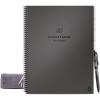 Rocketbook Multi-Subject Reusable Smart Notebook, Letter Size 8.5×11, Gray – Lined Pages, Contains Dividers for School Subject Notes, App-Connected, Erasable, Durable Cover, Ideal for Class Notes