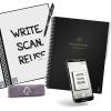 Rocketbook Multi-Subject Reusable Smart Notebook, Letter Size 8.5×11, Maroon – Lined Pages, Contains Dividers for School Subject Notes, App-Connected, Erasable, Durable Cover, Ideal for Class Notes(Black)