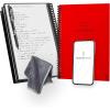 Rocketbook New Core Reusable Spiral Notebook, Letter Size 8.5×11, Black – Lined Pages, App-Connected, Erasable, Durable Cover, Ideal for School, Work, and Creative Projects(Red)