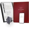 Rocketbook New Core Reusable Spiral Notebook, Letter Size 8.5×11, Black – Lined Pages, App-Connected, Erasable, Durable Cover, Ideal for School, Work, and Creative Projects(Maroon)
