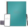 Rocketbook New Core Reusable Spiral Notebook, Letter Size 8.5×11, Black – Lined Pages, App-Connected, Erasable, Durable Cover, Ideal for School, Work, and Creative Projects(Teal)