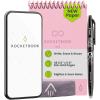 Rocketbook New Mini Reusable Smart Notepad, Pocket Size Notebook 3.5×5.5, Black – Dotted Pages, App-Connected, Erasable, Ideal for On-The-Go List Taking & Quick Notes Anywhere(Pink)