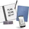 Rocketbook Smart Reusable Notebook, Fusion Plus Executive Size Spiral Notebook & Planner, Steel Blue, (6″ x 8.8″)