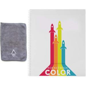 Rocketbook Color Smart Reusable Coloring Notebook – Eco-Friendly Cloud Connected Notebook Works with Dry Erase Markets & Crayons