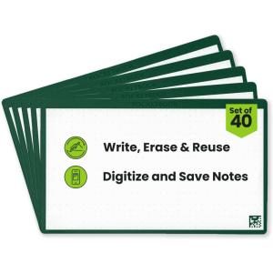 Rocketbook Cloud Cards – Eco-Friendly Reusable Index Note Cards Without Accessories