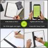 Rocketbook Core Reusable Spiral Notebook, Executive Size 6×8.8, Steel Blue – Dotted Pages, App-Connected, Erasable, Durable Cover, Ideal for School, Work, and Creative Projects
